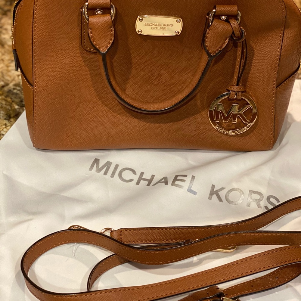 Michael Kors small leather satchel used twice